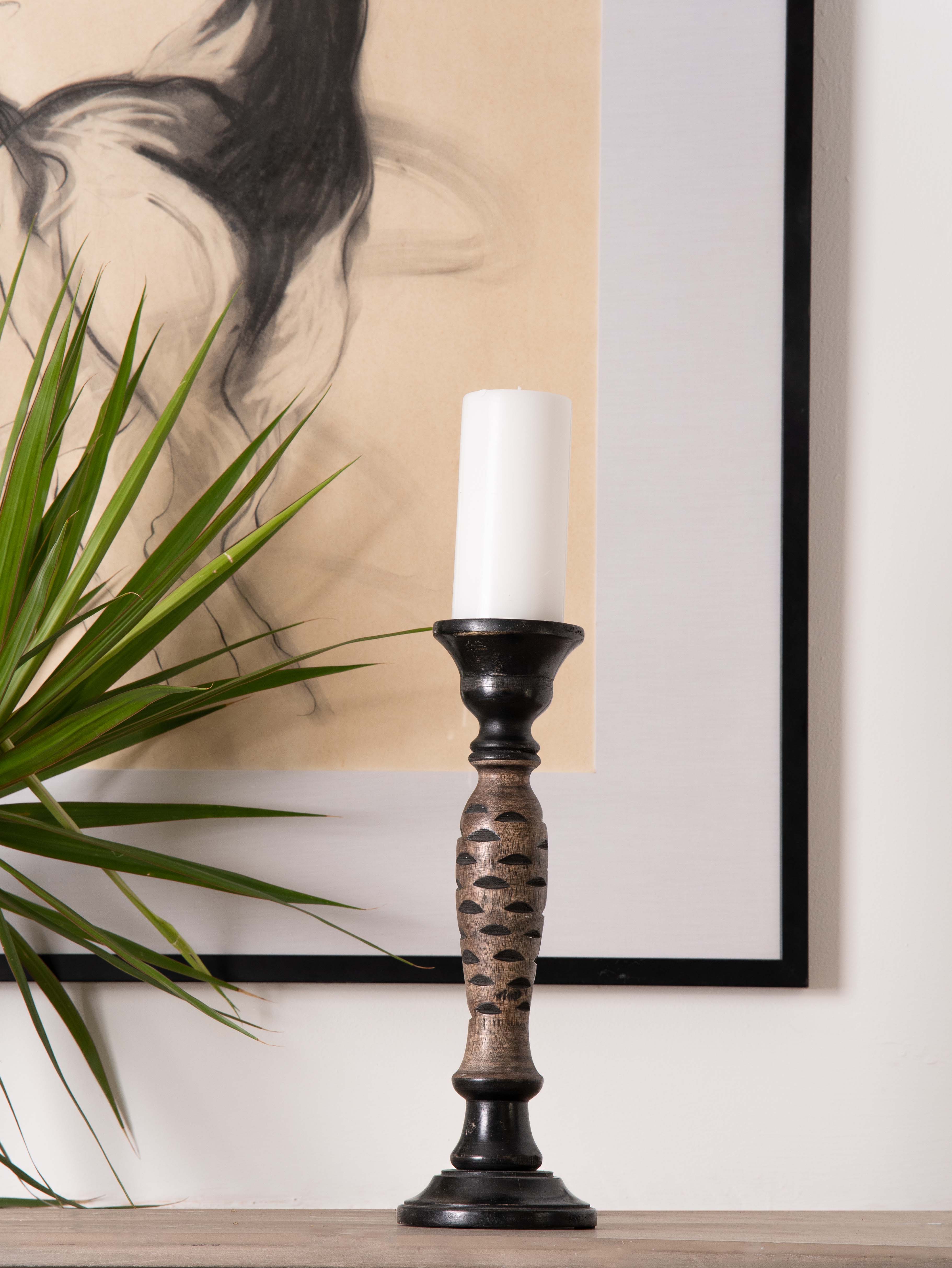 Leafscape Pillar Candle Holder