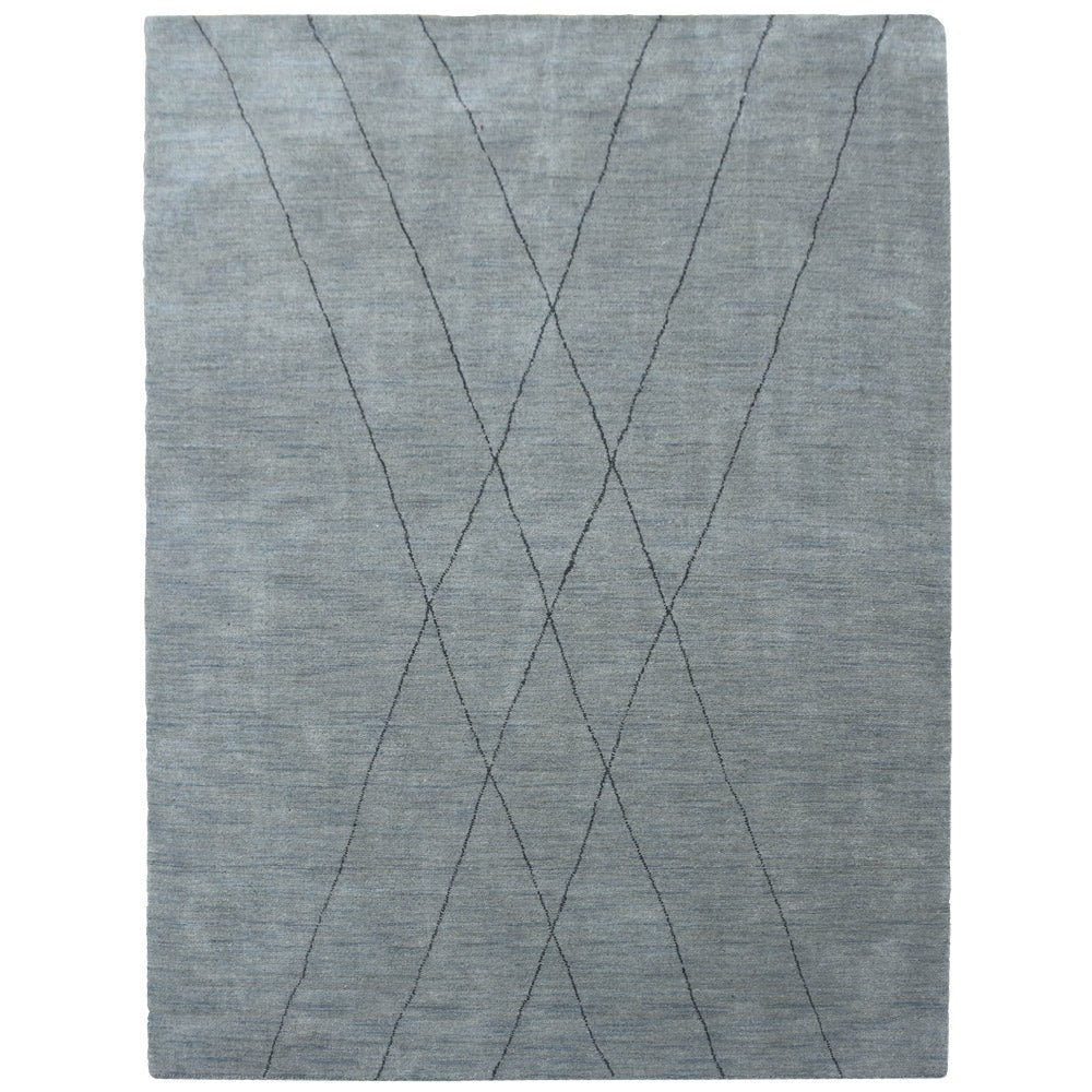 X Hand Knotted Wool Rug - BBH HOMES LLC