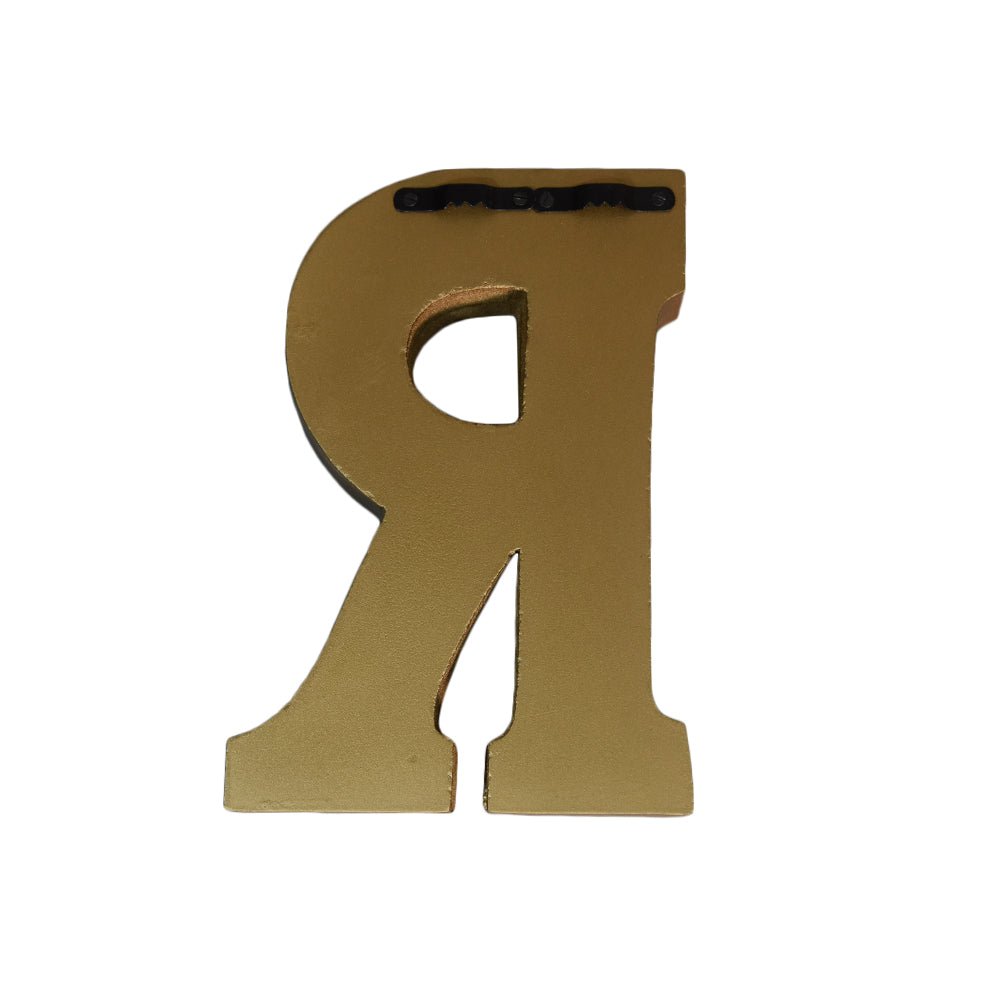 Zari Embellished Mango Wood Letter Blocks - BBH HOMES LLC