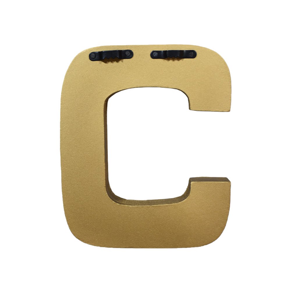 Zari Embellished Mango Wood Letter Blocks - BBH HOMES LLC
