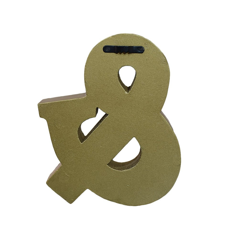 Zari Embellished Mango Wood Letter Blocks - BBH HOMES LLC