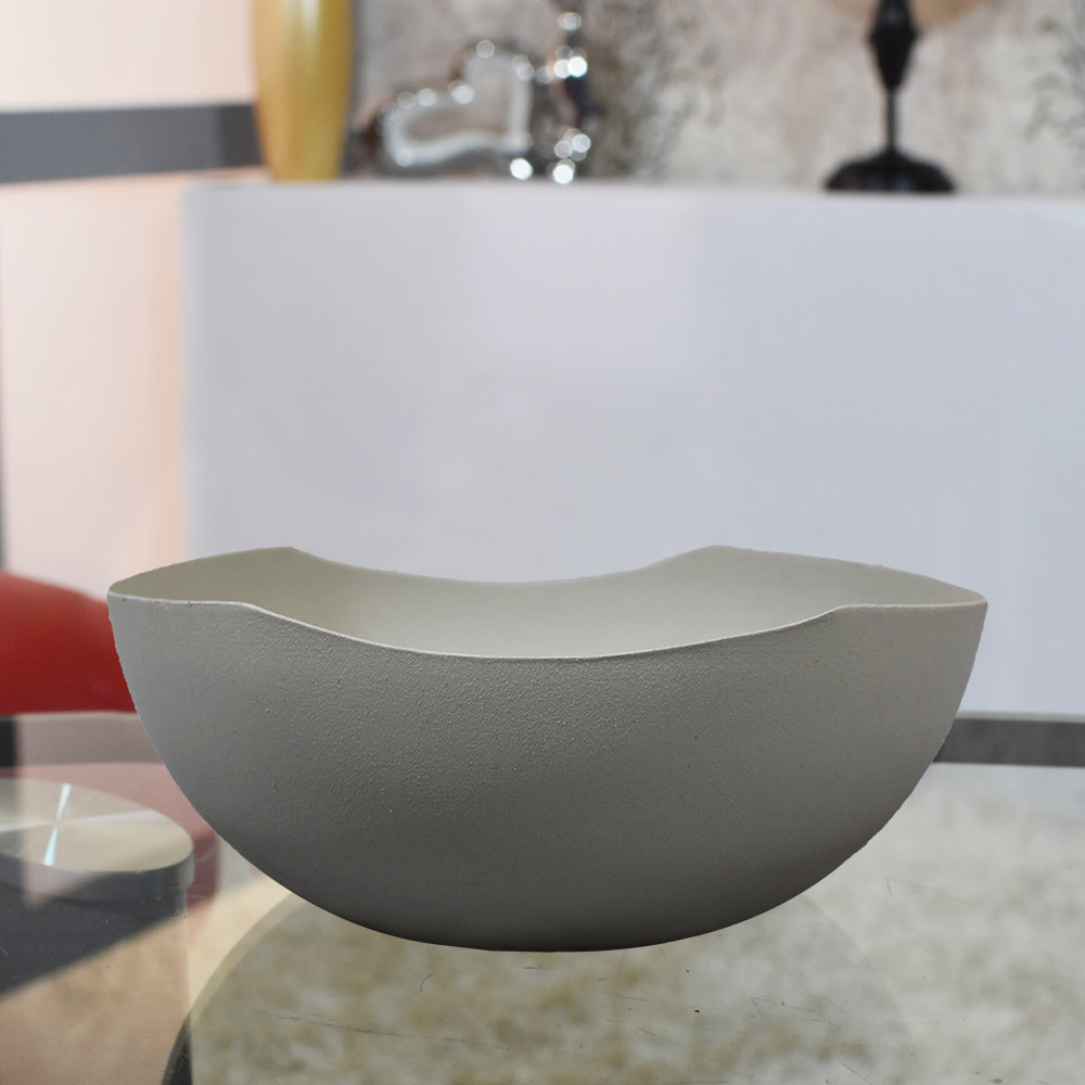 Sculptura Gray Aluminium Bowl