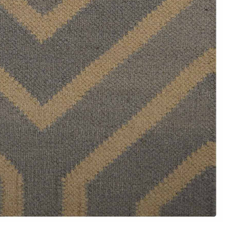 Upernavik Hand Woven Flat Weave Kilim Wool Area Rug