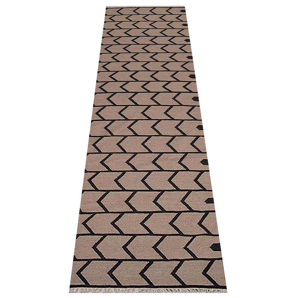 Arrow Path Flat Weave Kilim Wool Rug