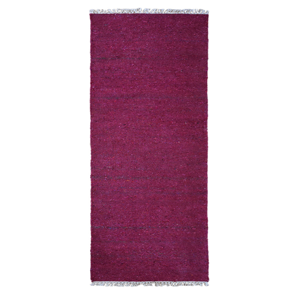 Pink Hand Woven Flat Weave Skittles Kilim Rug