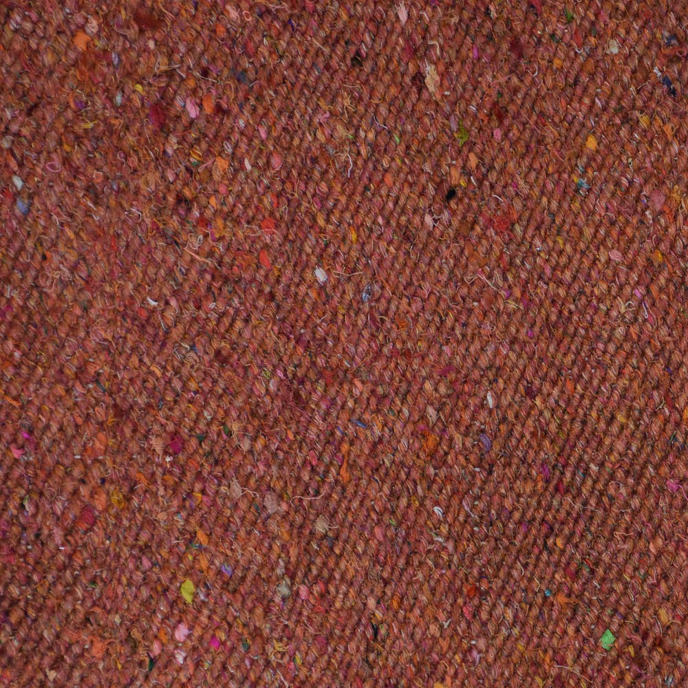 Rust Hand Woven Flat Weave Skittles Kilim Rug