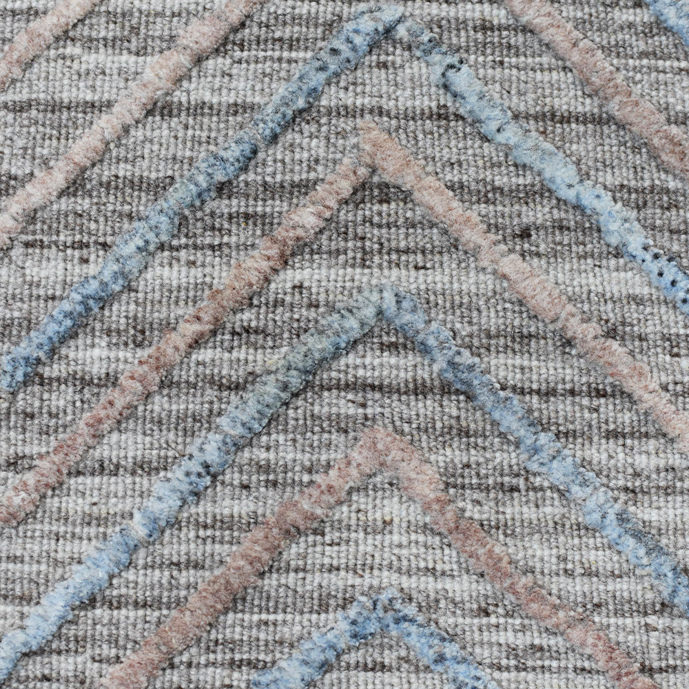 Stride Hand Woven Overtufted Kilim Rug