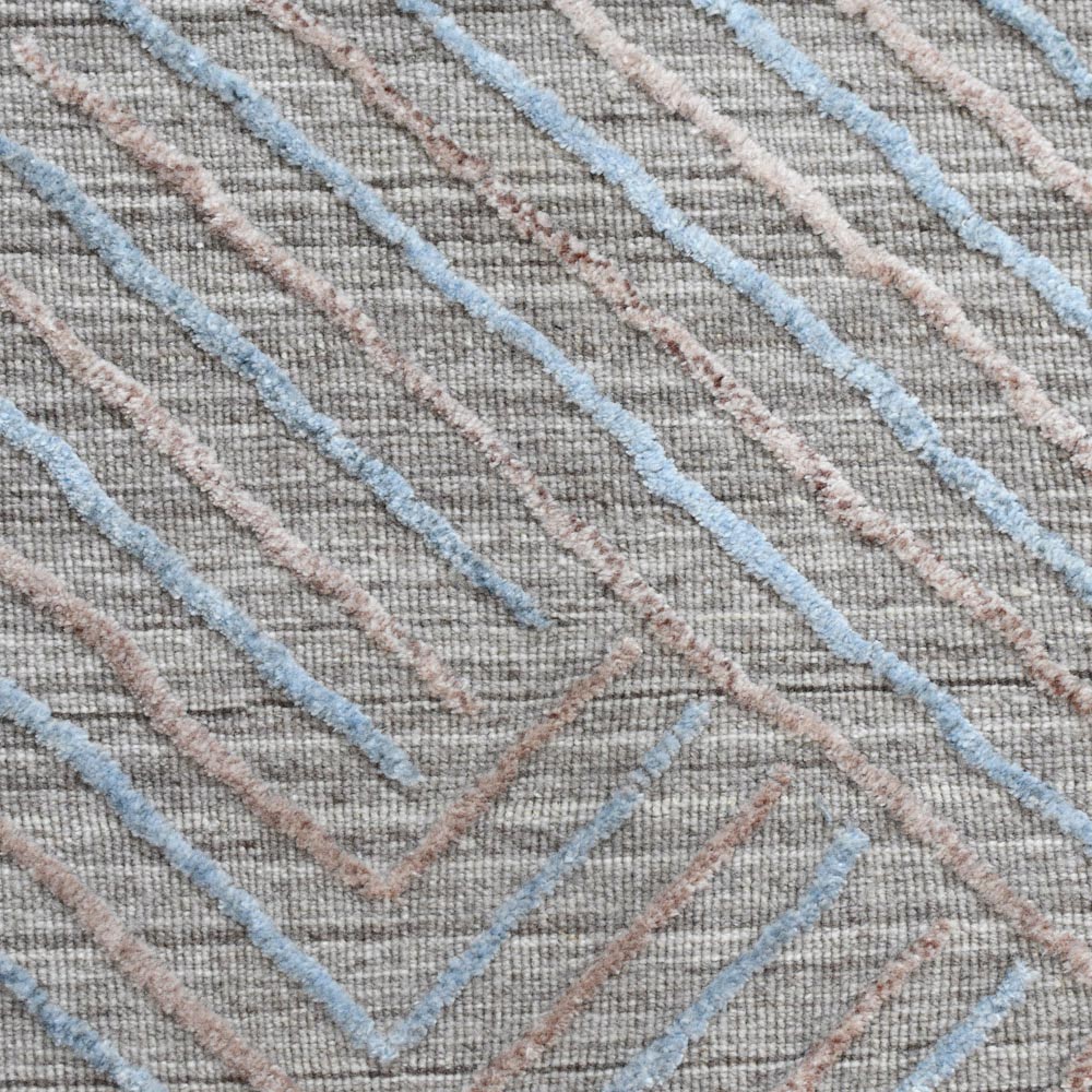 Stride Hand Woven Overtufted Kilim Rug