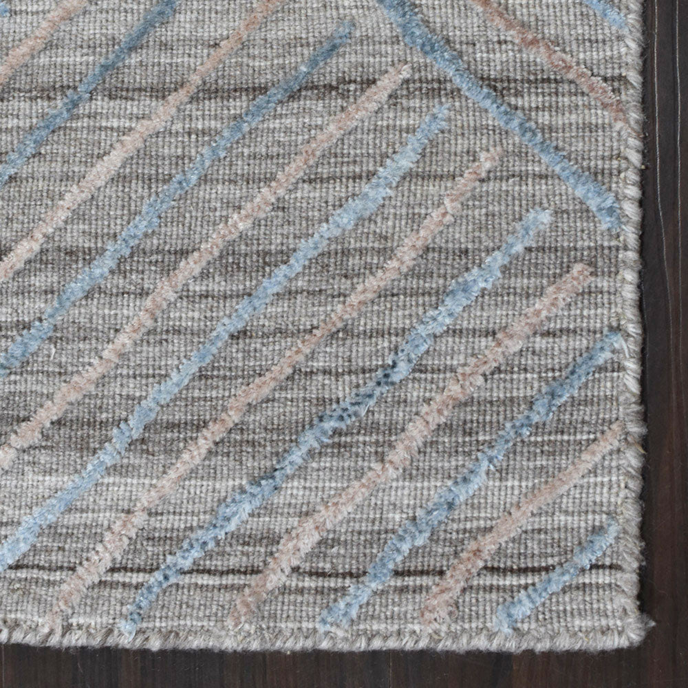 Stride Hand Woven Overtufted Kilim Rug