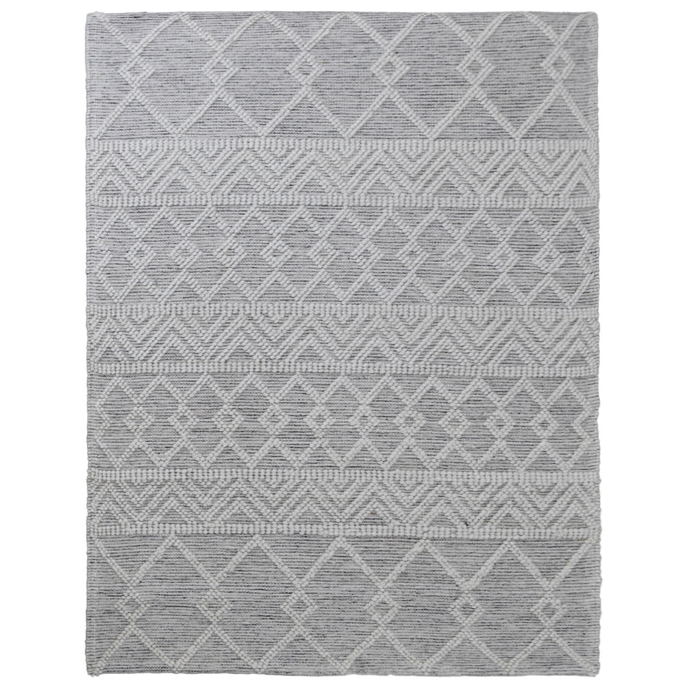 Wade Hand Woven Flat Weave Ivory & Black Rug