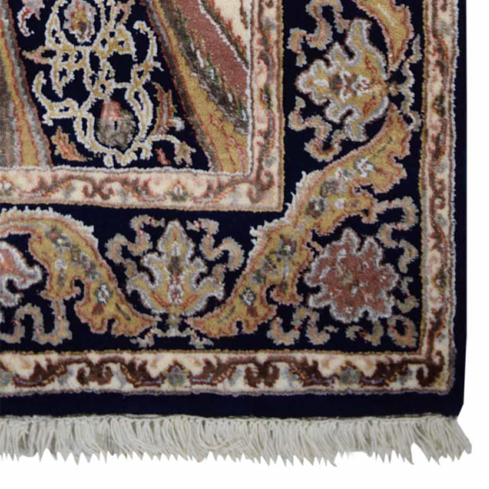 Padma Hand Knotted Isfahan Oriental Blue Rug