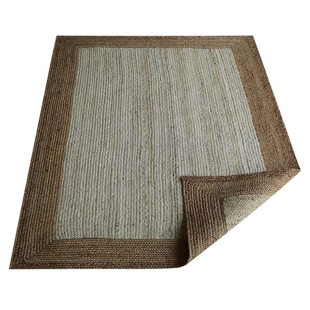 Frame Hand Woven Washable Jute Rug