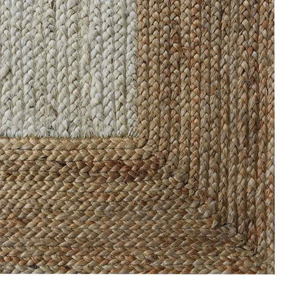 Frame Hand Woven Washable Jute Rug