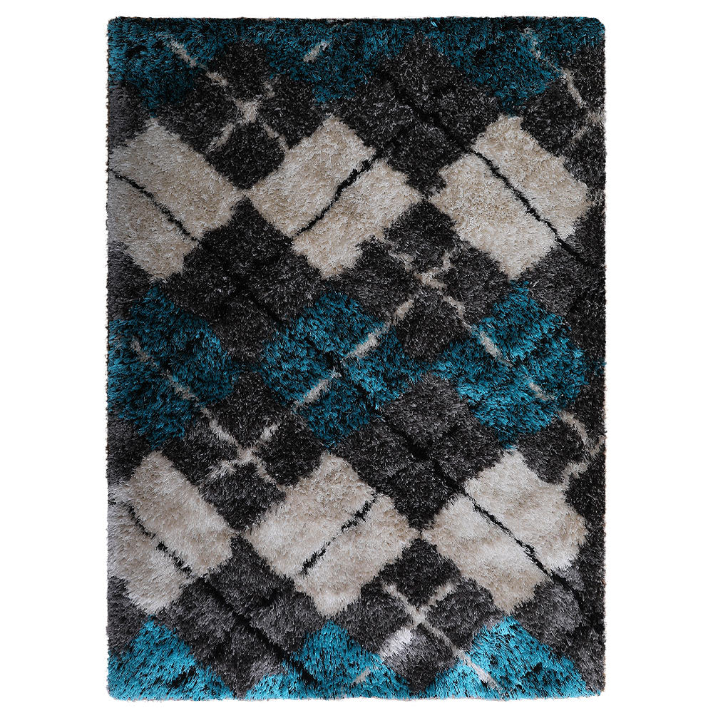 Argyle Hand Tufted Shag Rug