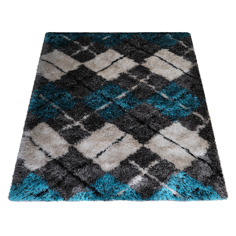 Argyle Hand Tufted Shag Rug