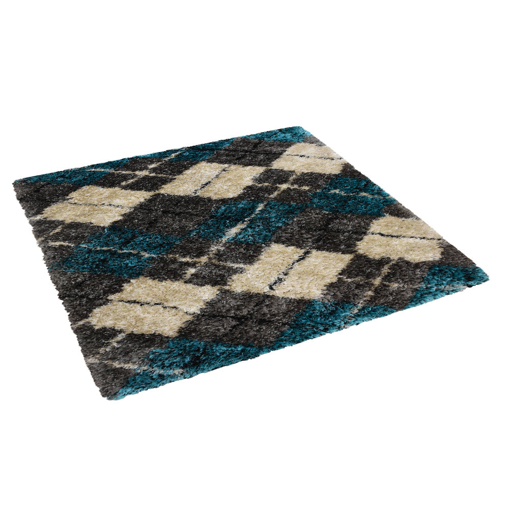 Argyle Hand Tufted Shag Rug