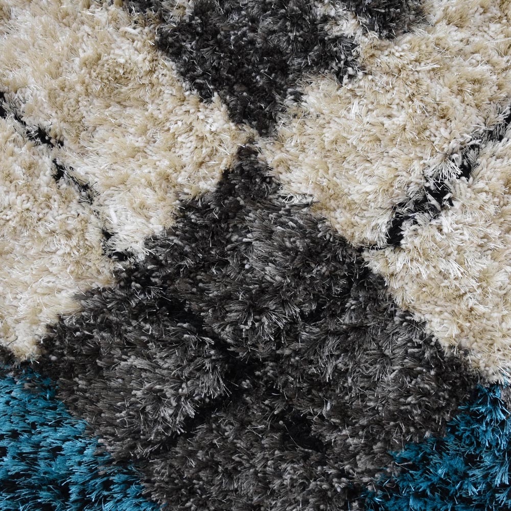 Argyle Hand Tufted Shag Rug