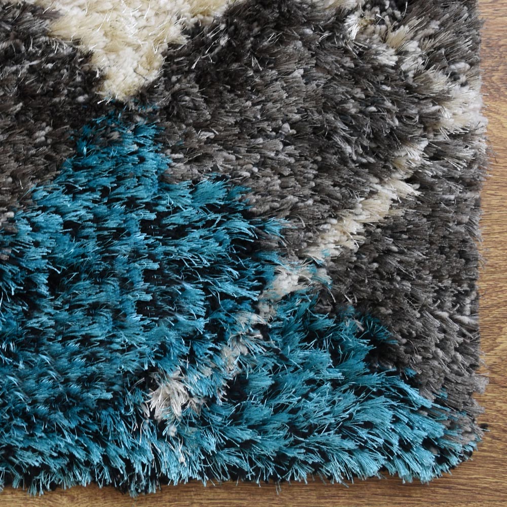 Argyle Hand Tufted Shag Rug