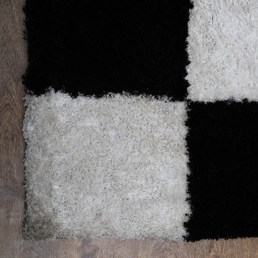 Maze Hand Tufted Shag Rug