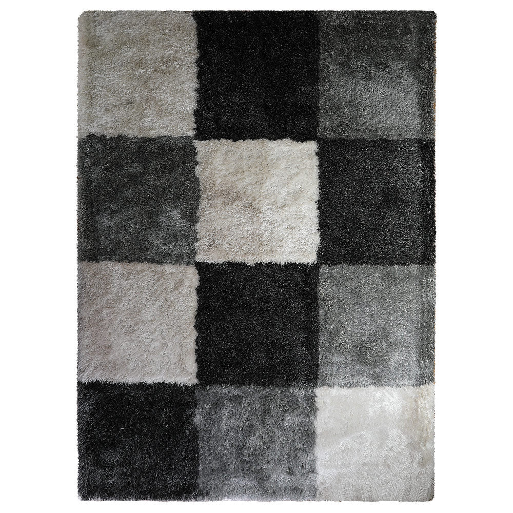 Maze Hand Tufted Shag Rug