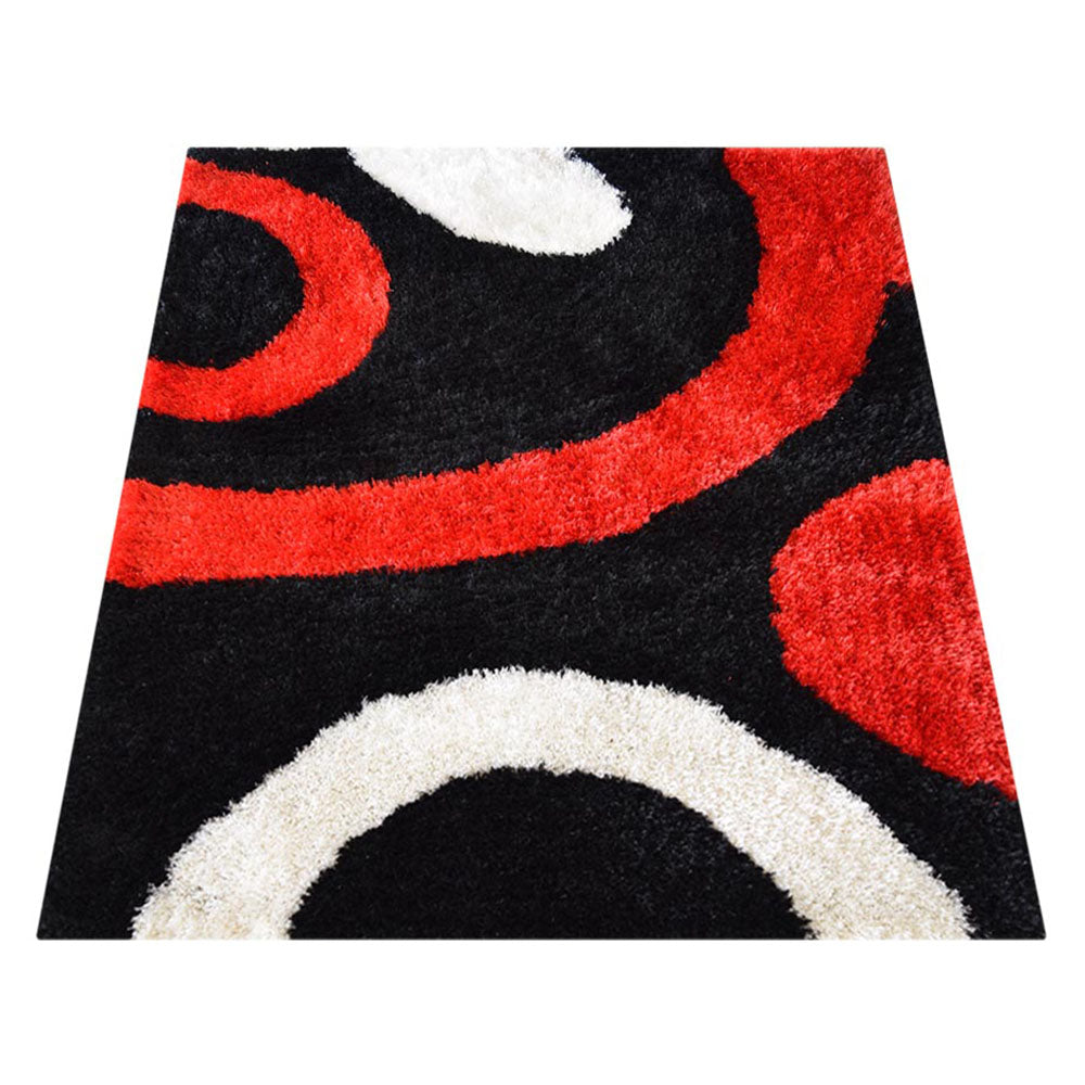 Kieran Hand Tufted Shag Polyester Area Rug