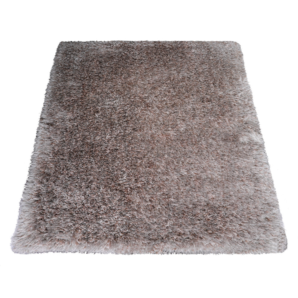 Silver Hand Tufted Shag Rug