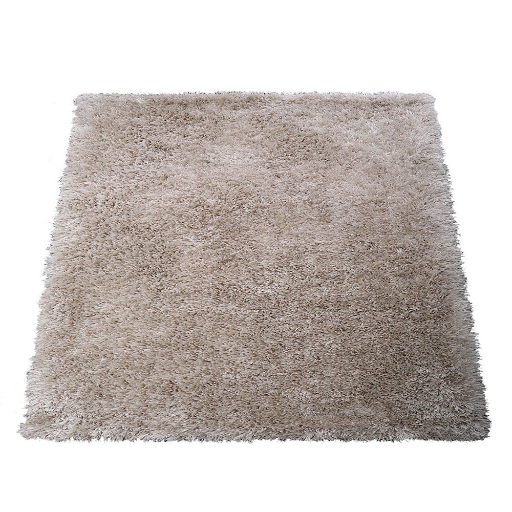 Ivory Hand Tufted Shag Rug