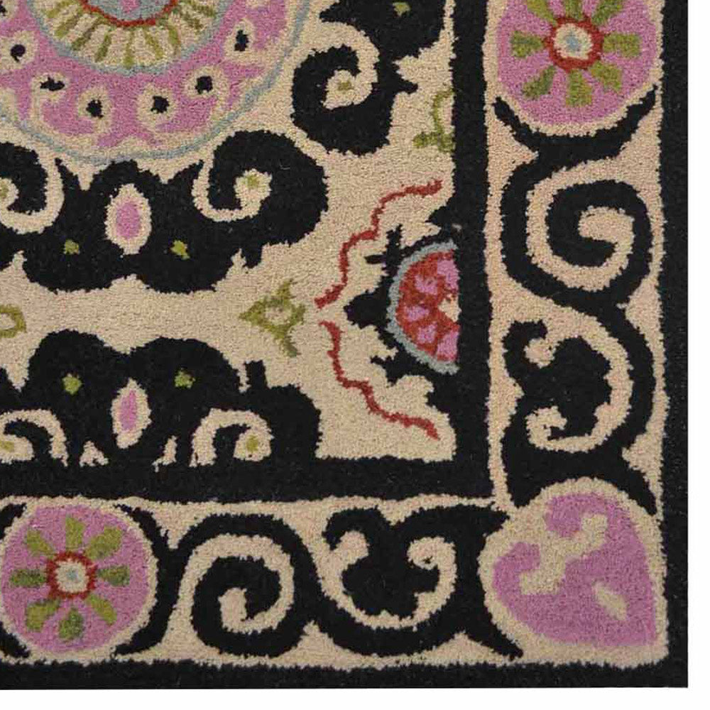 Ornate Medallion Wool Rug