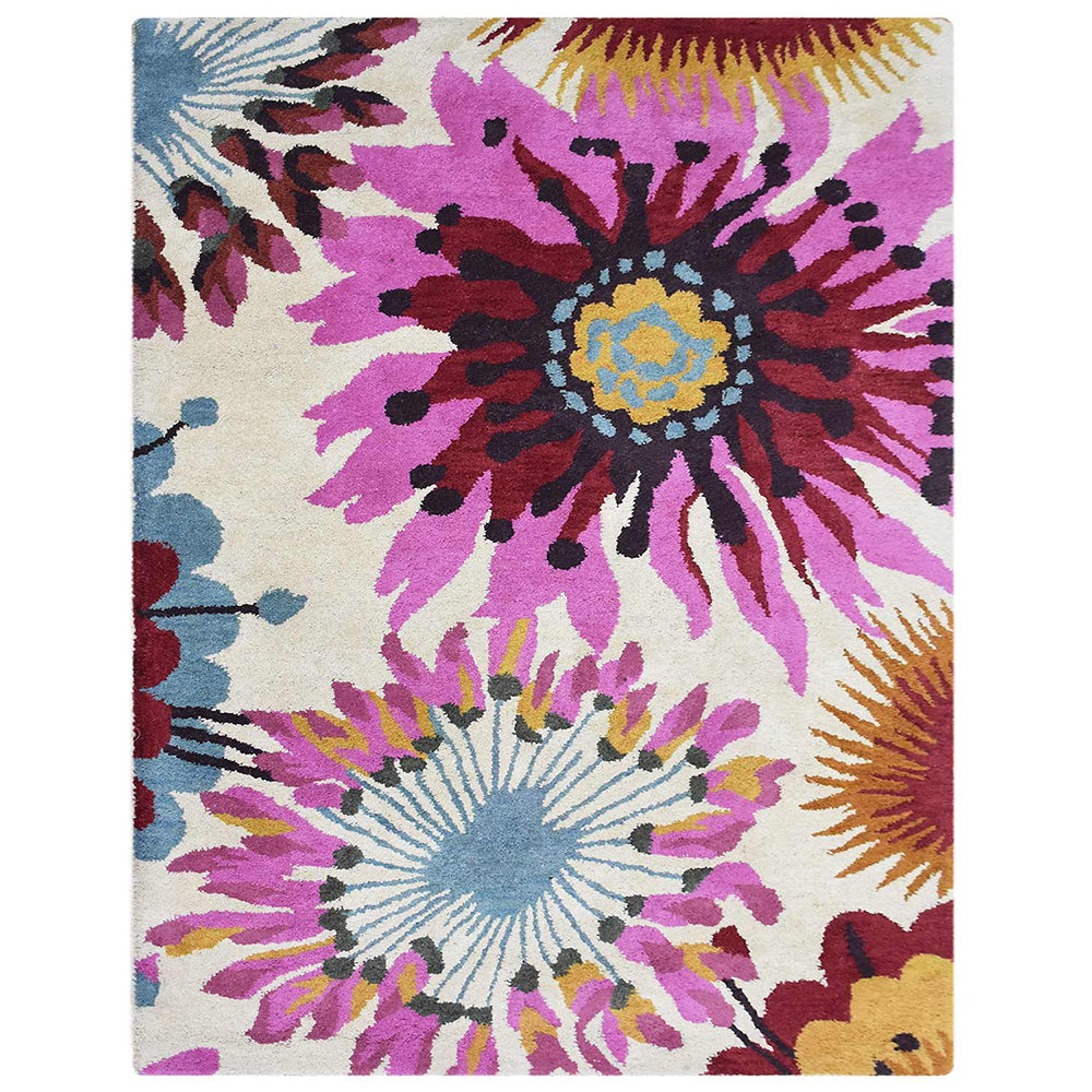 Rishit Hand Tufted Wool Area Rug