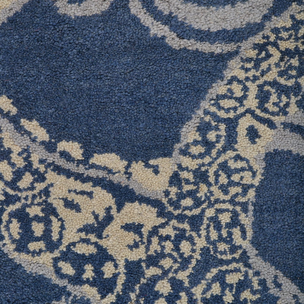 Octopus Hand Tufted Wool Ractangle Area Rug