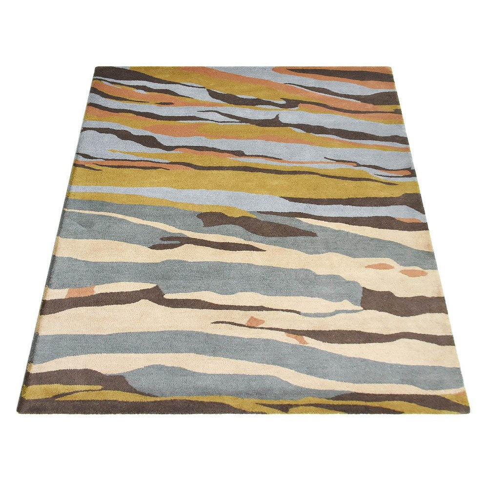 Stratify Hand Tufted Abstract Area Rug