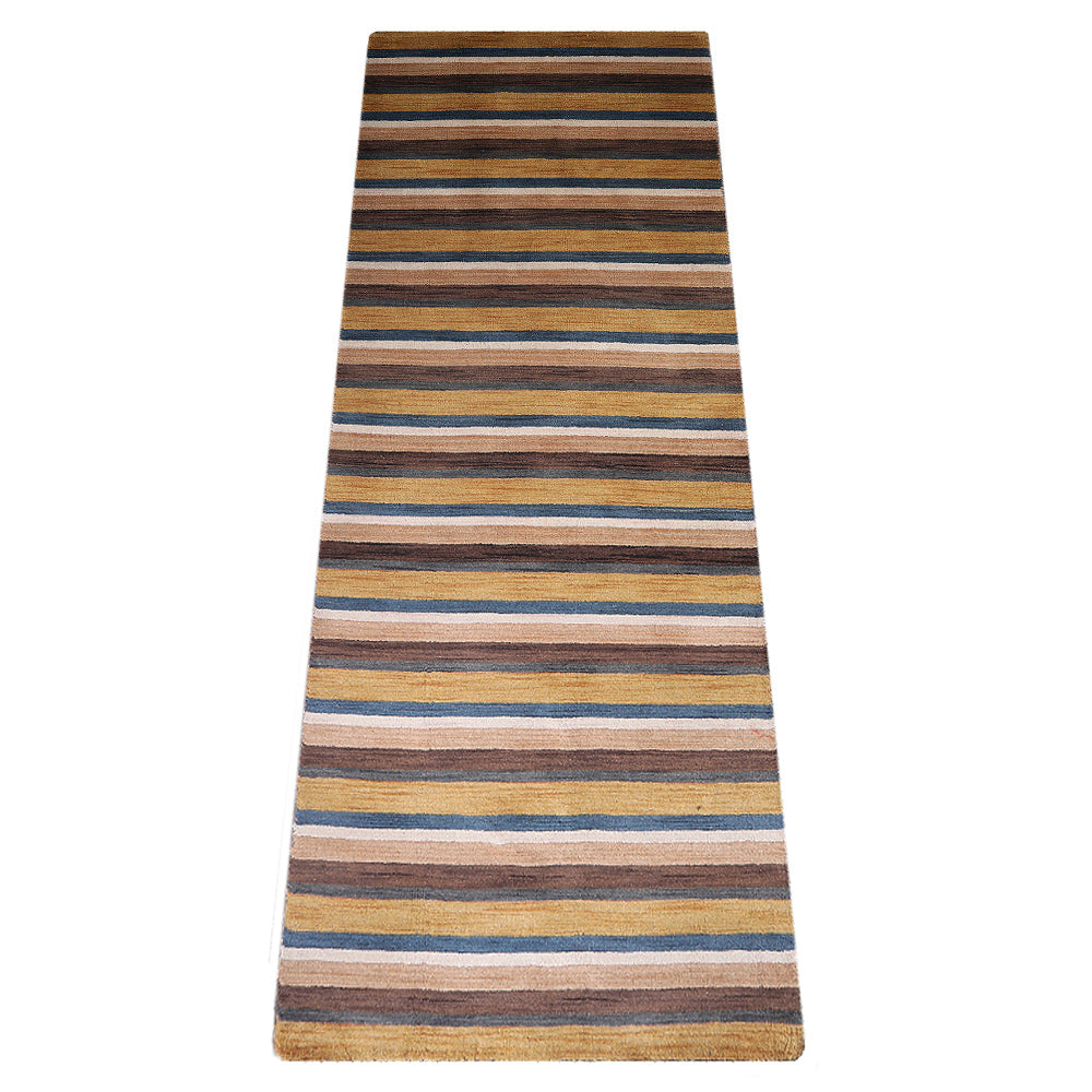 Striped Hand Knotted Rug