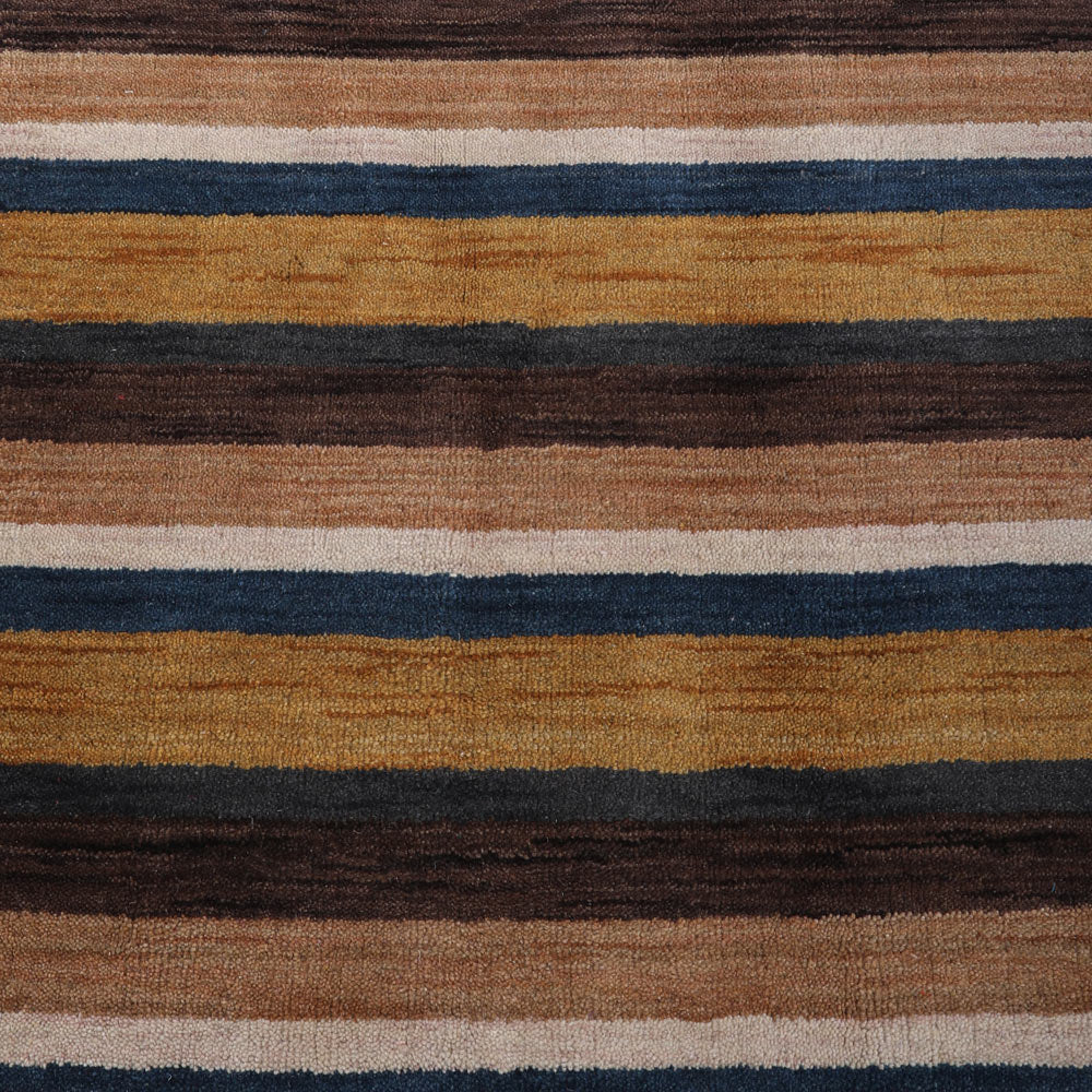 Striped Hand Knotted Rug