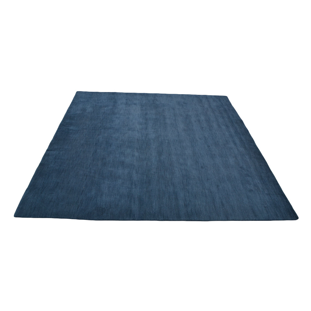 Blue Hand Knotted Wool Rug