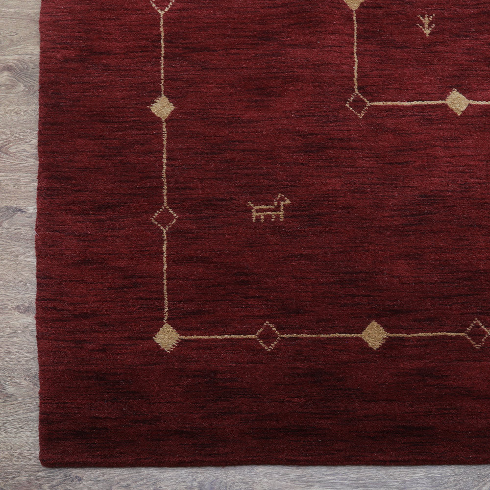 Luanda Hand Knotted Loom Wool Area Rug