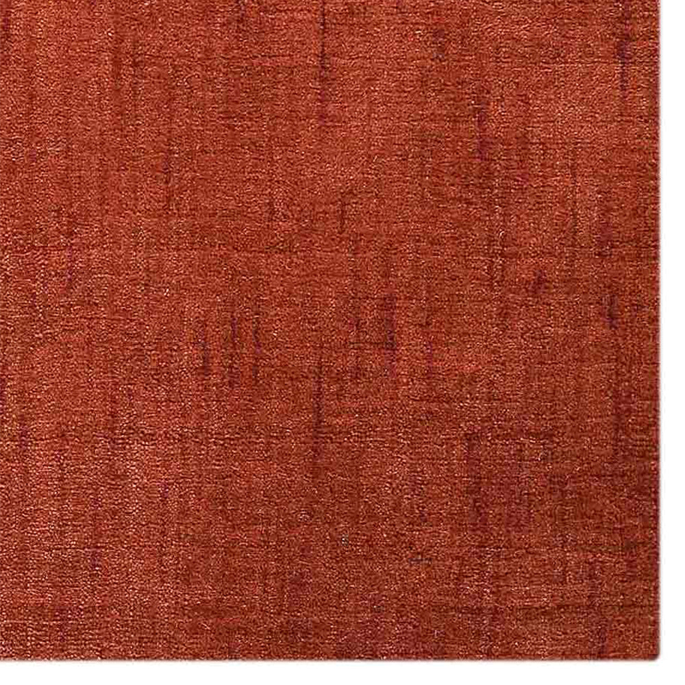 Red Hand Knotted Wool Rug