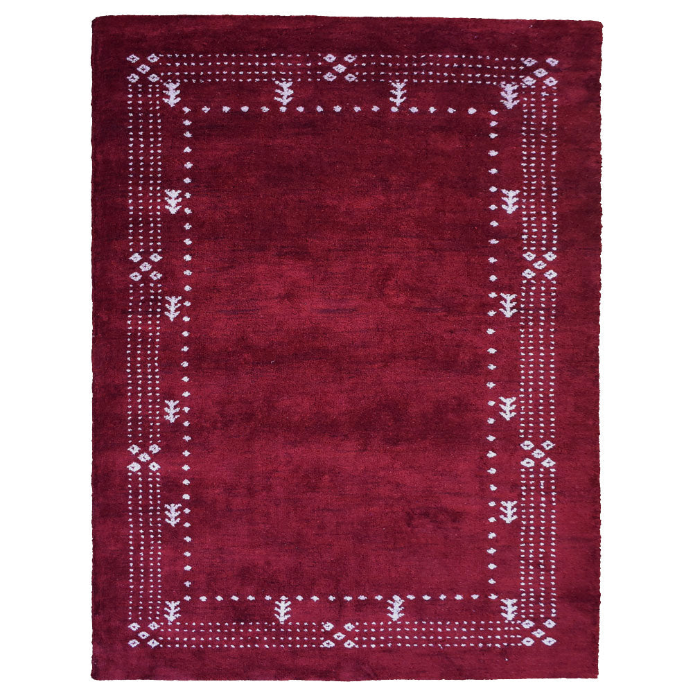 Bria Hand Knotted Loom Silk Mix Area Rug