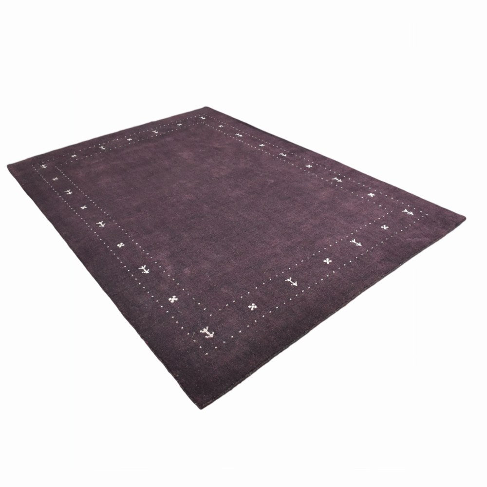 Fia Hand Knotted Silk & Wool Brown Area Rug