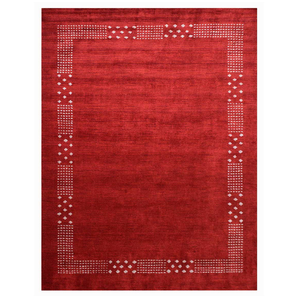 May Hand Knotted Loom Silk Mix Area Rug