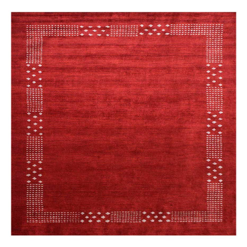 May Hand Knotted Loom Silk Mix Area Rug