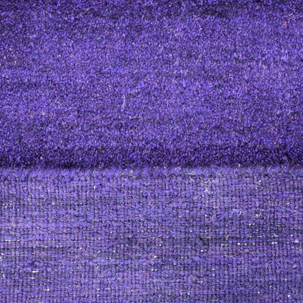 Violet Nightfall Hand Knotted Loom Silk Mix Area Rugs