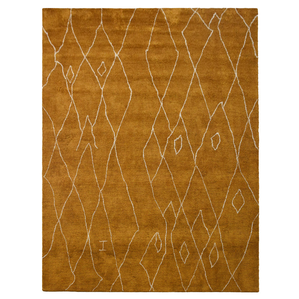 Kashi Hand Knotted Loom Silk & Wool Area Rug