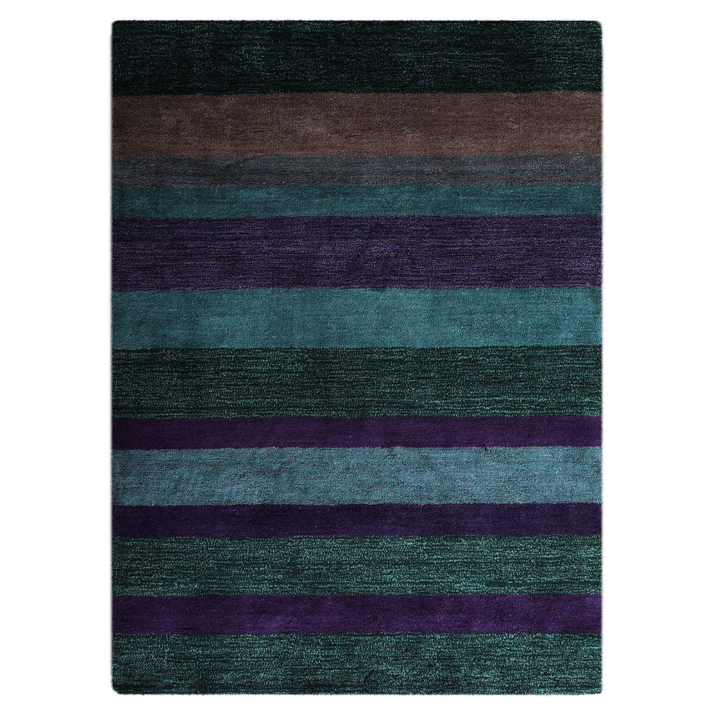 Halston Hand Knotted Loom Silk Mix Area Rug