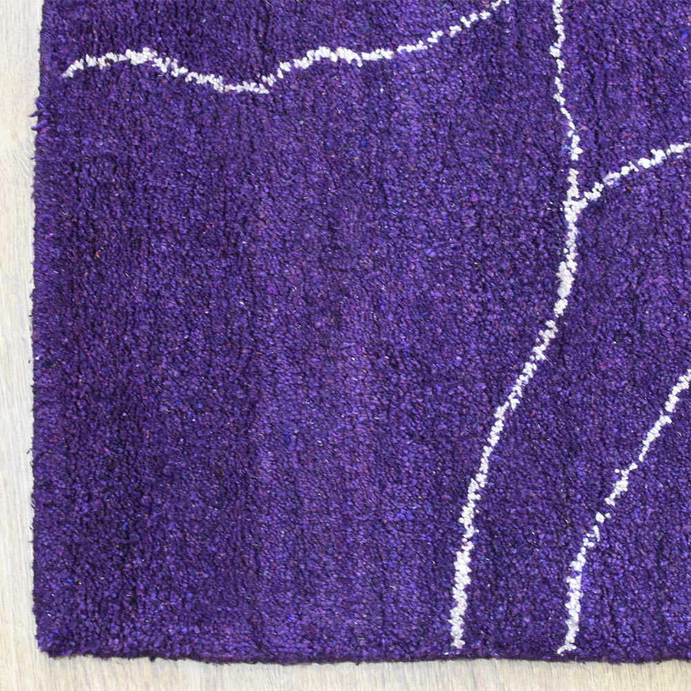 Dora Hand Knotted Loom Silk & Wool Area Rug