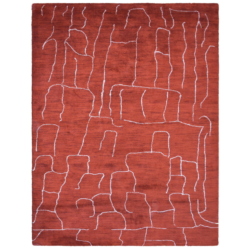 Ivy Hand Knotted Loom Silk & Wool Area Rug