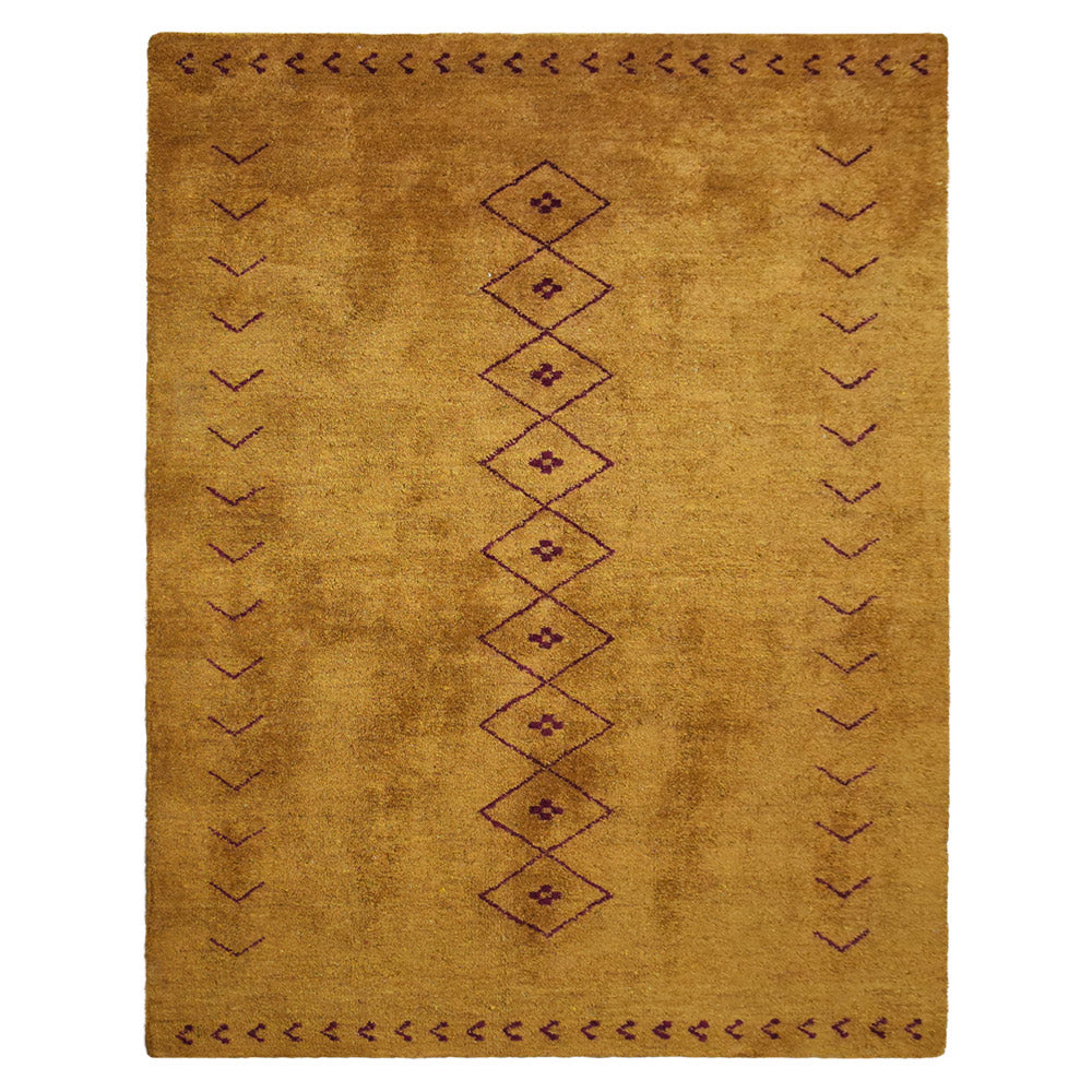 Varenna Hand Knotted Loom Silk Mix Area Rug