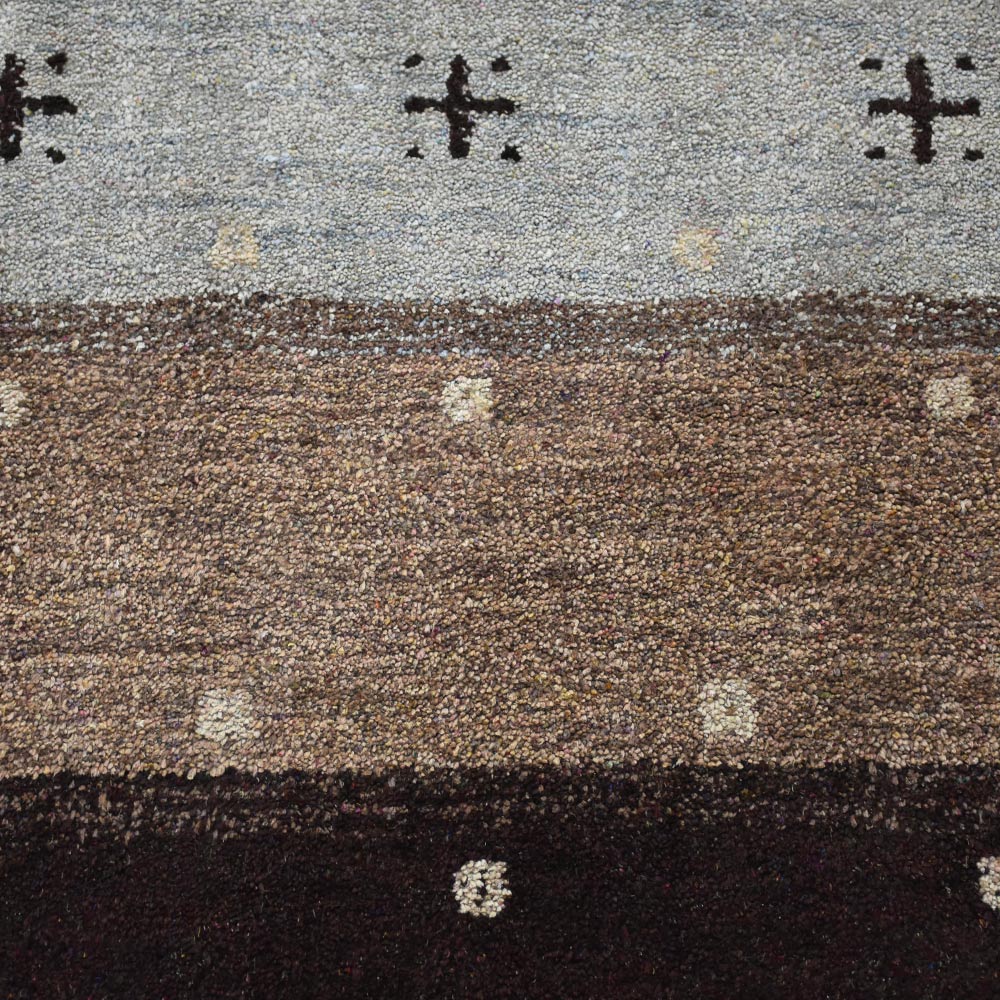 Qsm Hand Knotted Silk & Wool Rug