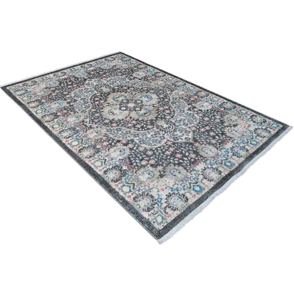 Amogha Machine Woven Crossweave Polyester Area Rug