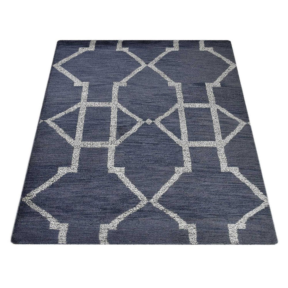 Avanti Hand Knotted Wool Dark Gray Area Rug