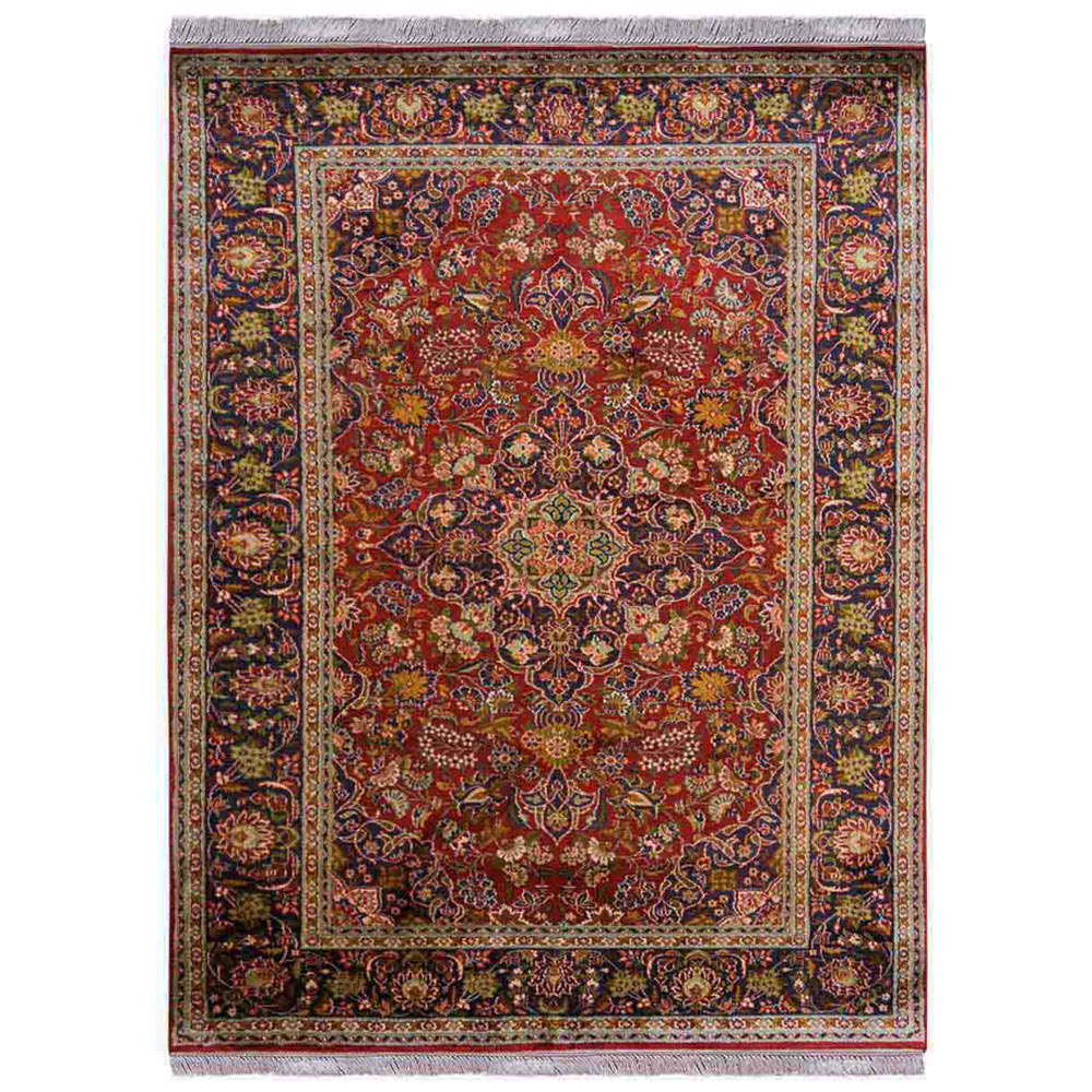 Querétaro Hand Knotted Persian Original Silk Area Rug